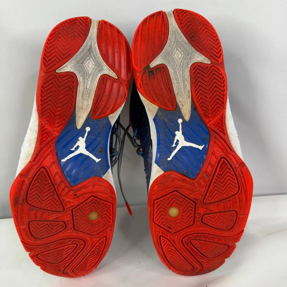 Jordan CP3 VII Mens Basketball Shoes Blue Red White 644805-407 Size 11